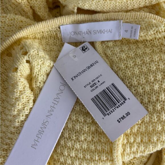 NWT Jonathan Simkhai Crocheted Maxi Dress Size 4 - Picture 5 of 10